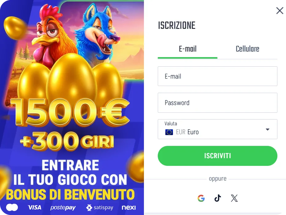 Registrazione Winnita
